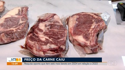 Pesquisa aponta que a carne está mais barata em 2024 em relação a 2022