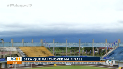 Tempo fechado: final do Campeonato Tocantinense pode ter chuva