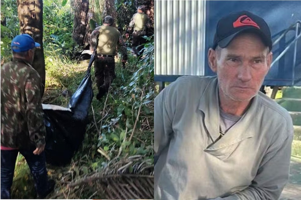PedaÃ§os do corpo de Jorge Avalo, de 60 anos, foram encontrados na manhÃ£ de terÃ§a-feira (22). â Foto: PMA e Redes Sociais/ReproduÃ§Ã£o