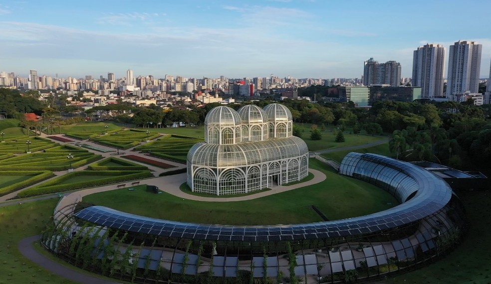 Vista da Estufa do Jardim Botnico de Curitiba  Foto: RPC Curitiba