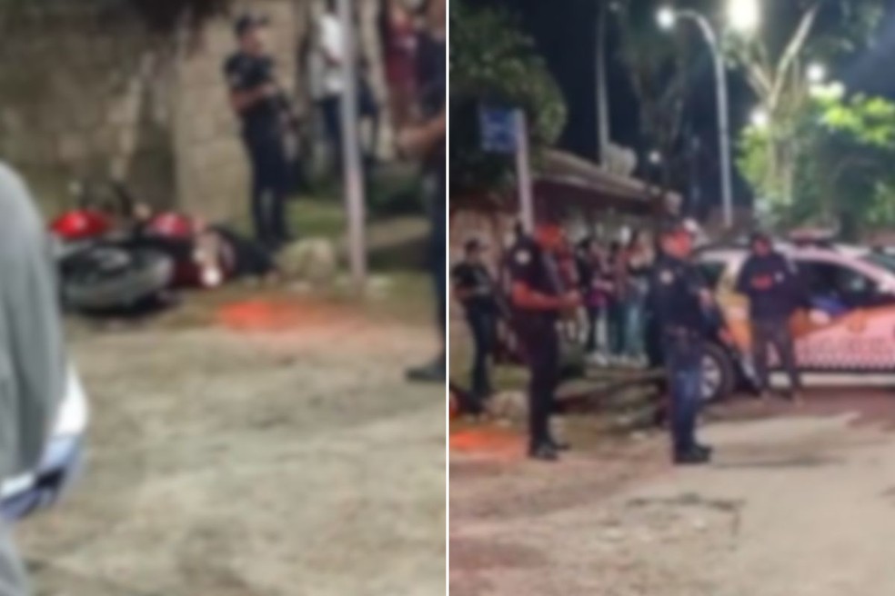 Adolescente foi atingido por disparo de GCM após atropelar um guarda em Bertioga (SP). — Foto: Reprodução