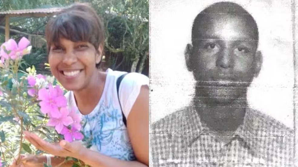 Miriam de Oliveira Soares, de 39 anos, foi encontrada enterrada no quintal de casa na Serra, Espírito Santo. Abraão de Oliveira Soares, de 43 anos, irmão dela, é suspeito do crime — Foto: Reprodução/Rede social