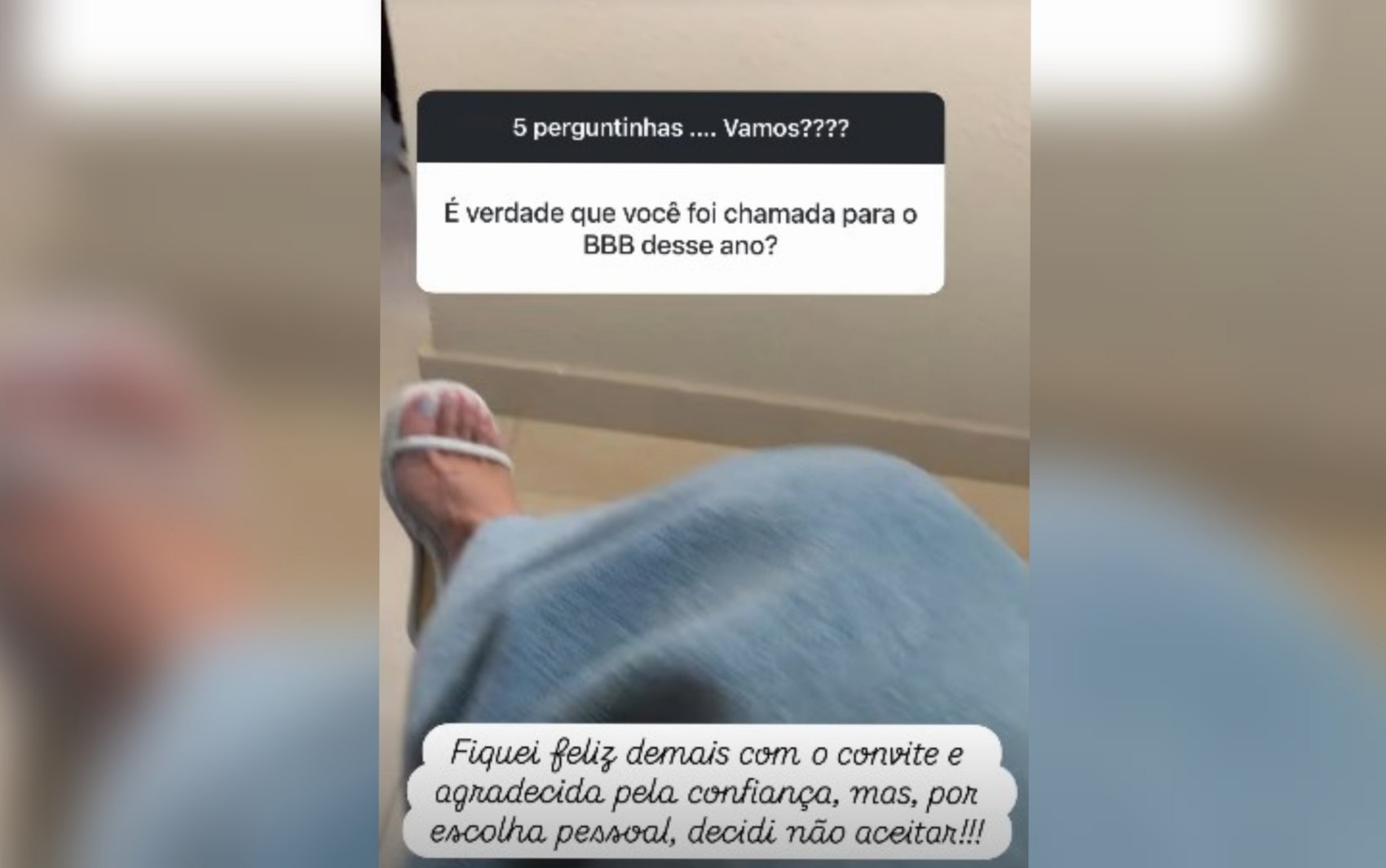 Poliana Rocha, esposa de Leonardo, diz que foi convidada para o BBB, mas o recusou: ‘Decidi não aceitar’ 