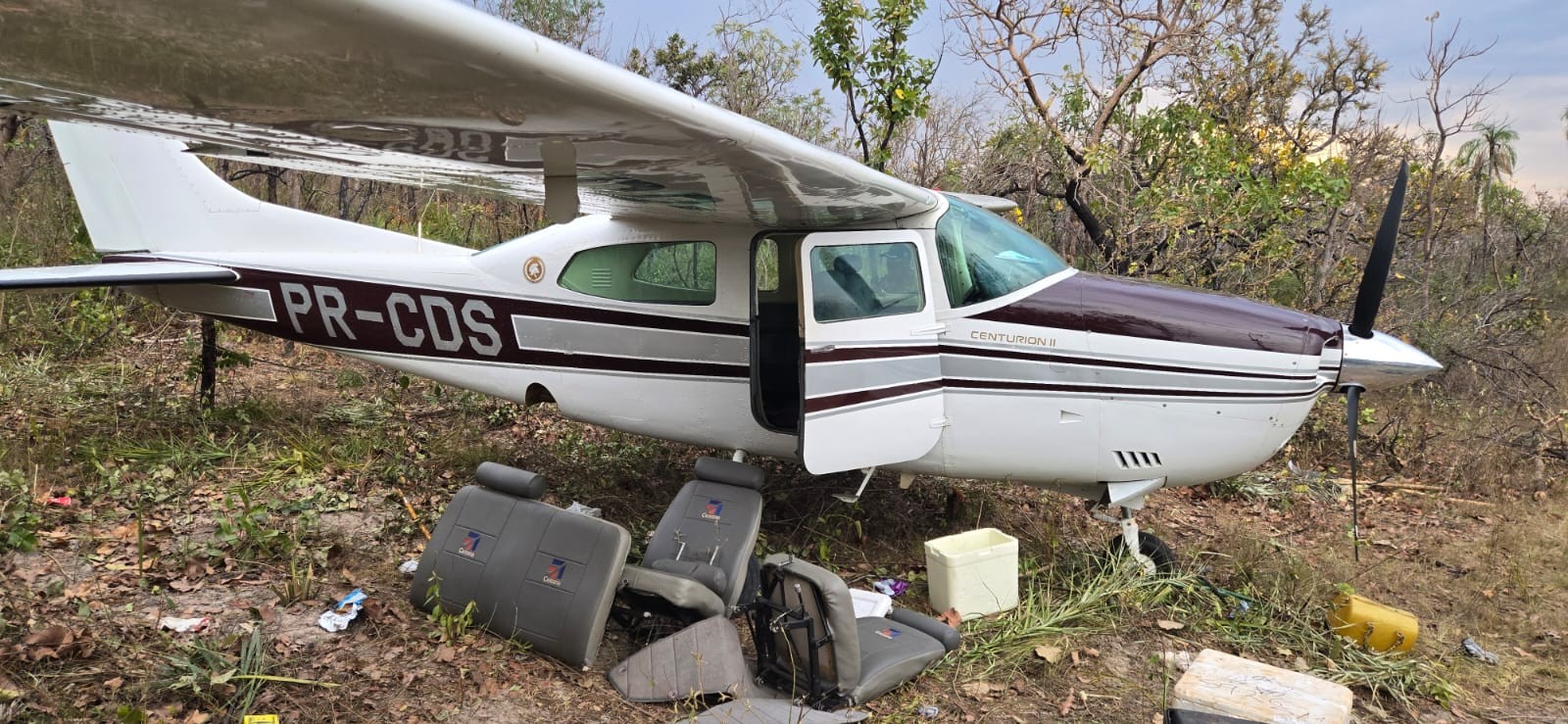 Aeronave roubada no Pará é encontrada pela FAB na fronteira do Brasil com a Bolívia