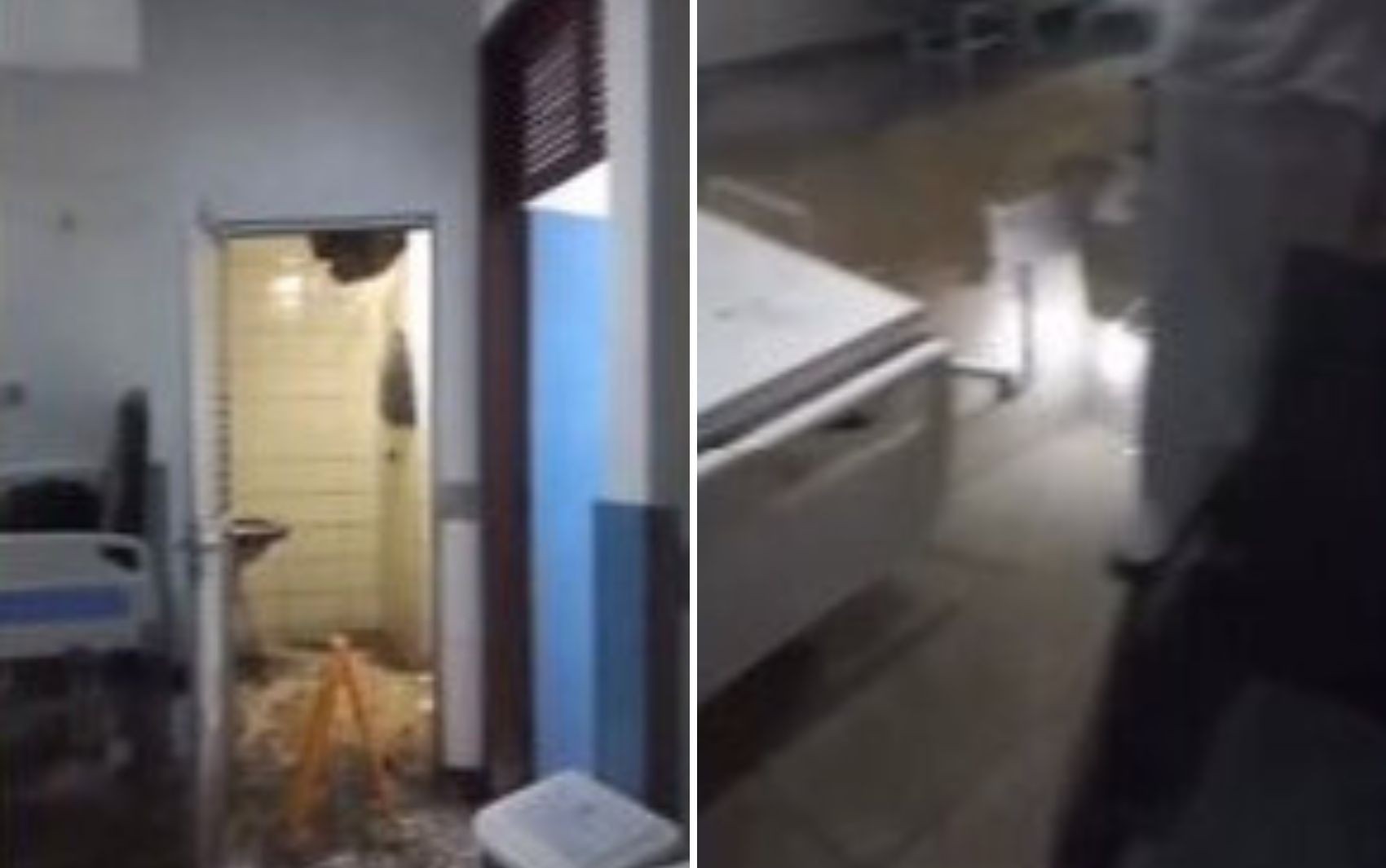 Paciente se desespera após forro de hospital ceder e água atingir leitos durante chuva em Goiânia: 'Desabando em cima de nós, misericórdia'
