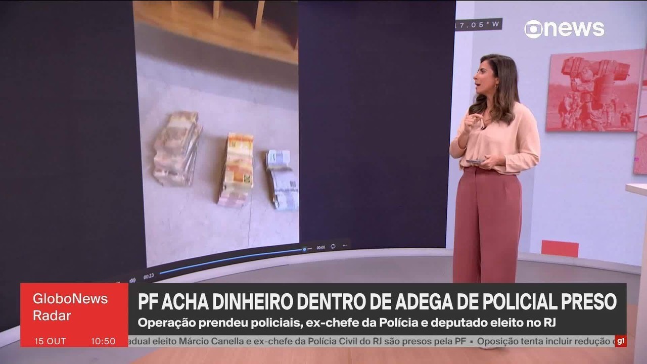 PF acha dinheiro dentro de adega de policial preso em operação que prendeu deputado e ex-chefe da Polícia Civil do RJ