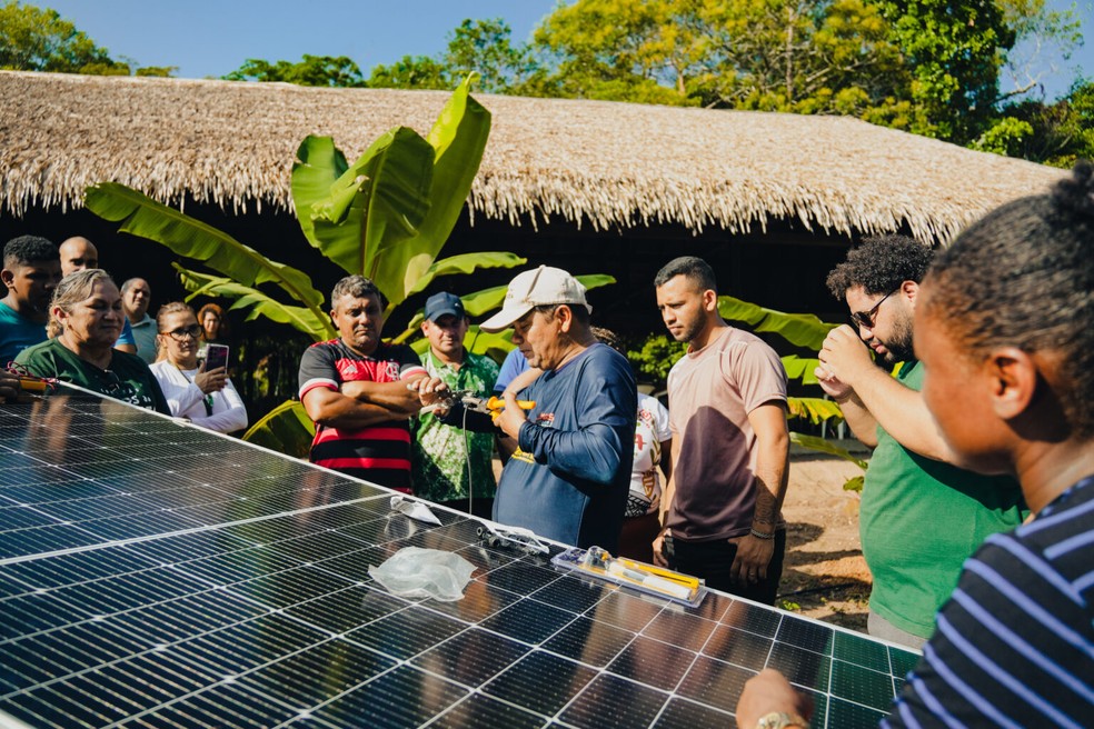 Módulos foram conduzidos por parceiros da Rede de Conexões — Foto: João Albuquerque/acervo Conexões Povos da Floresta