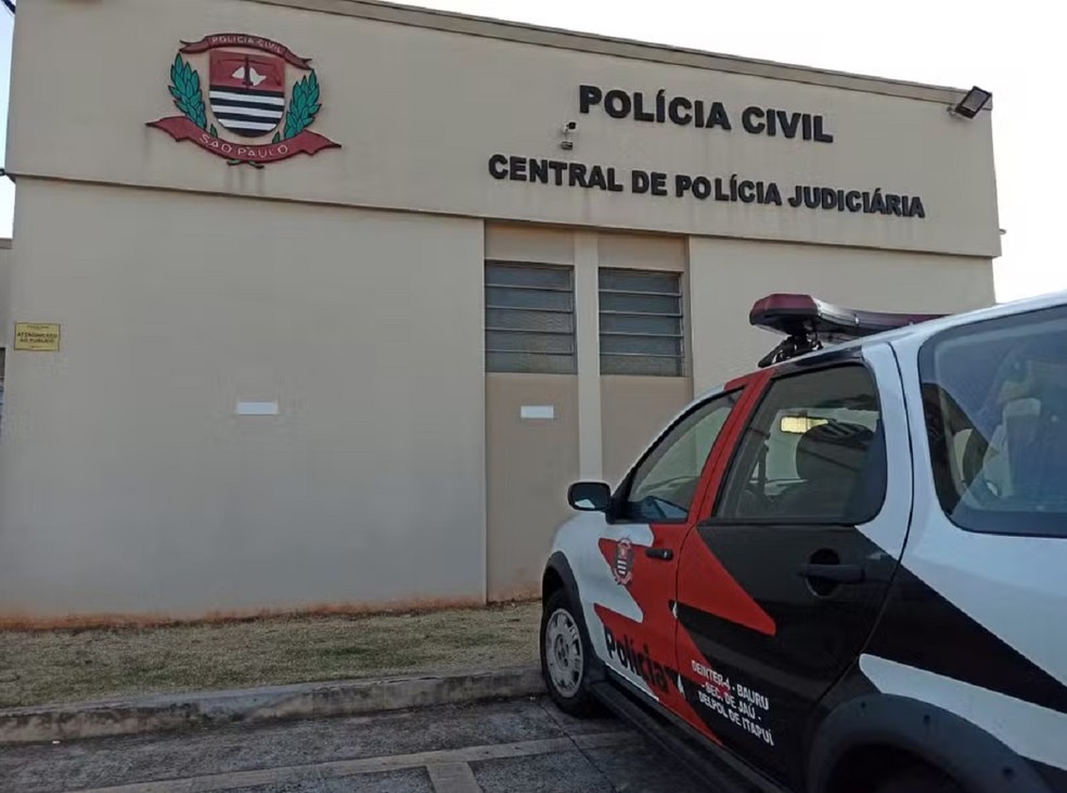 Homem foi levado para a Central de Polícia Judiciária (CPJ) de Jaú (SP) — Foto: Divulgação
