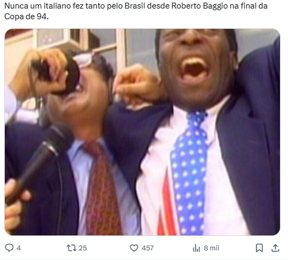 Comentário de brasileiro para Angelo Bonelli — Foto: Reprodução