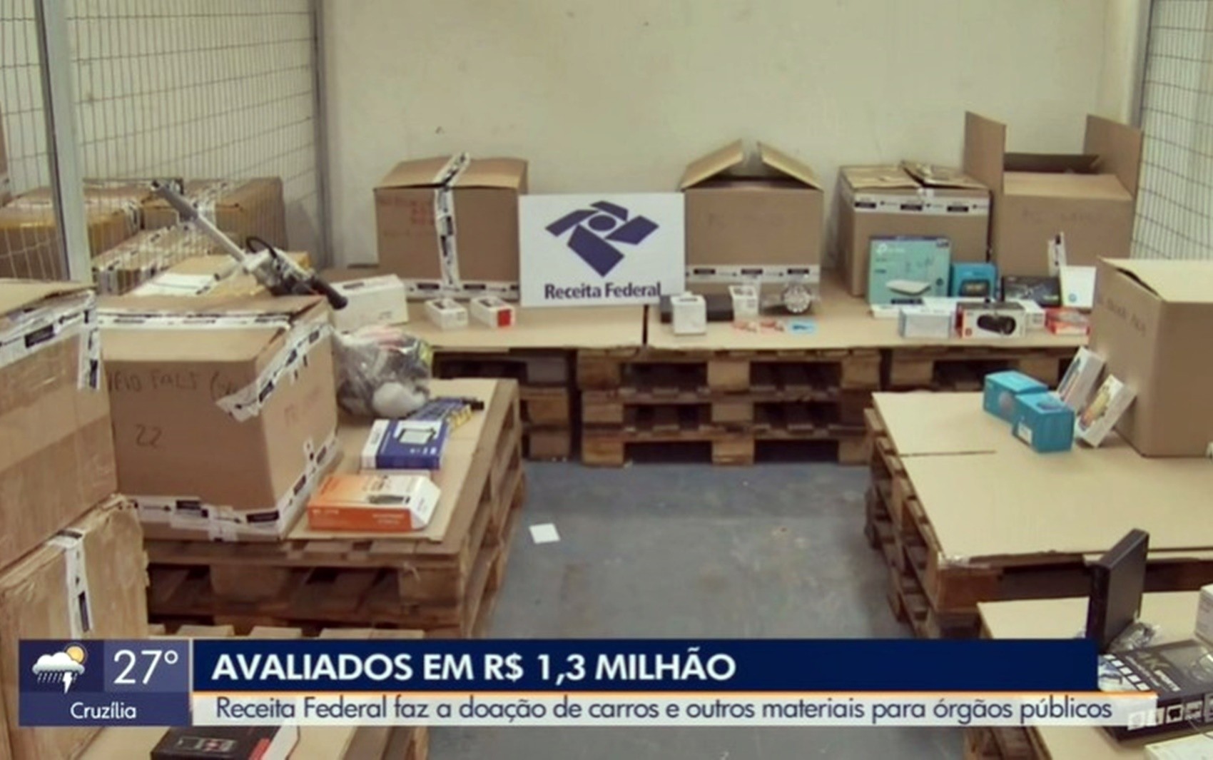Receita Federal faz doação de mais de R$ 1,3 milhão em produtos para instituições do Sul de Minas