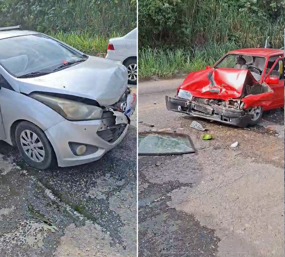 Acidente envolvendo dois carros deixa cinco pessoas feridas em Saquarema 
