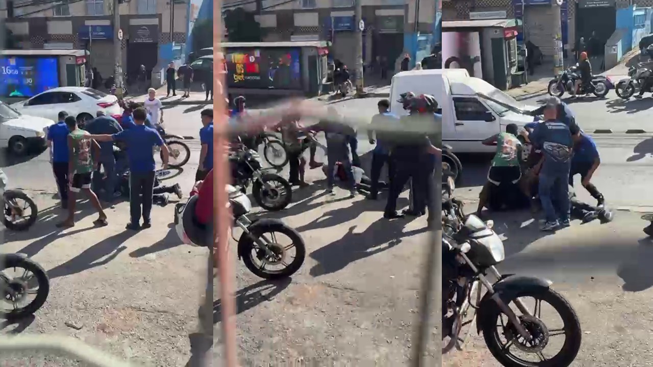 Suspeito de esfaquear funcionário PCD de supermercado durante trabalho é espancado; VÍDEO