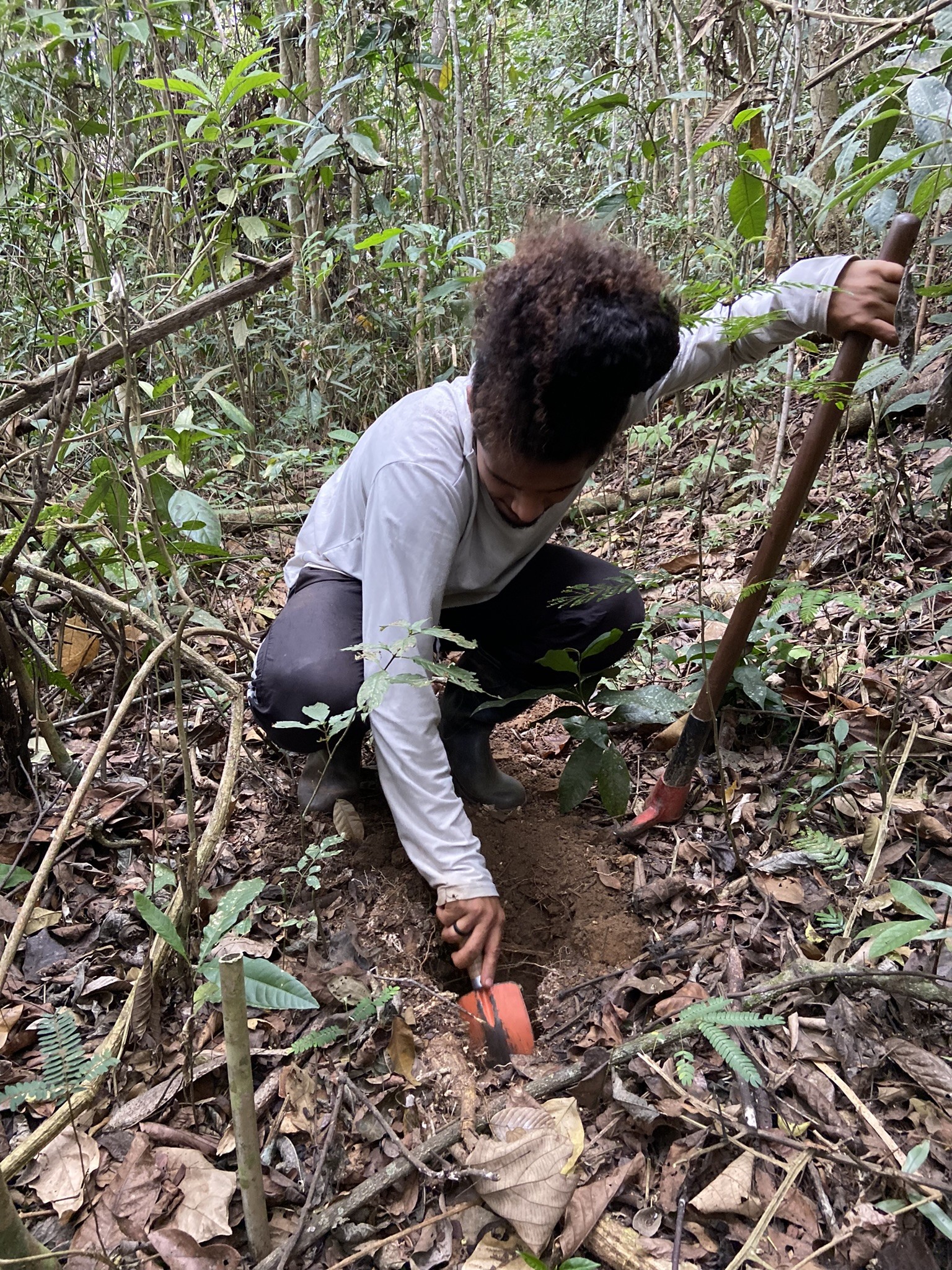 Pesquisadora em atividade de campo. — Foto: Arquivo pessoal