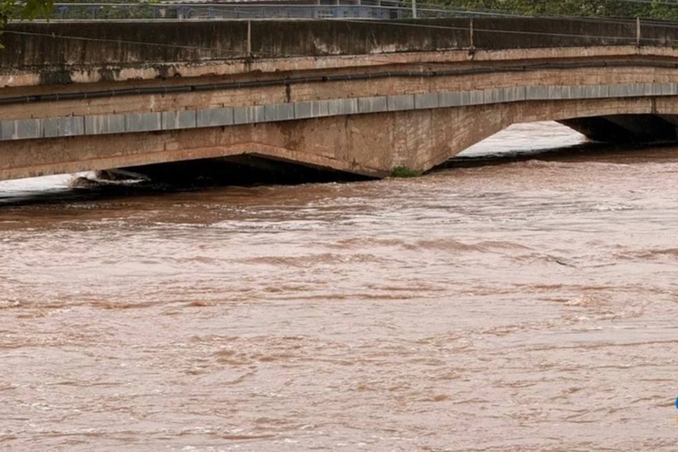 Rio Taquari, em Coxim. — Foto: Coxim Agora/Reprodução