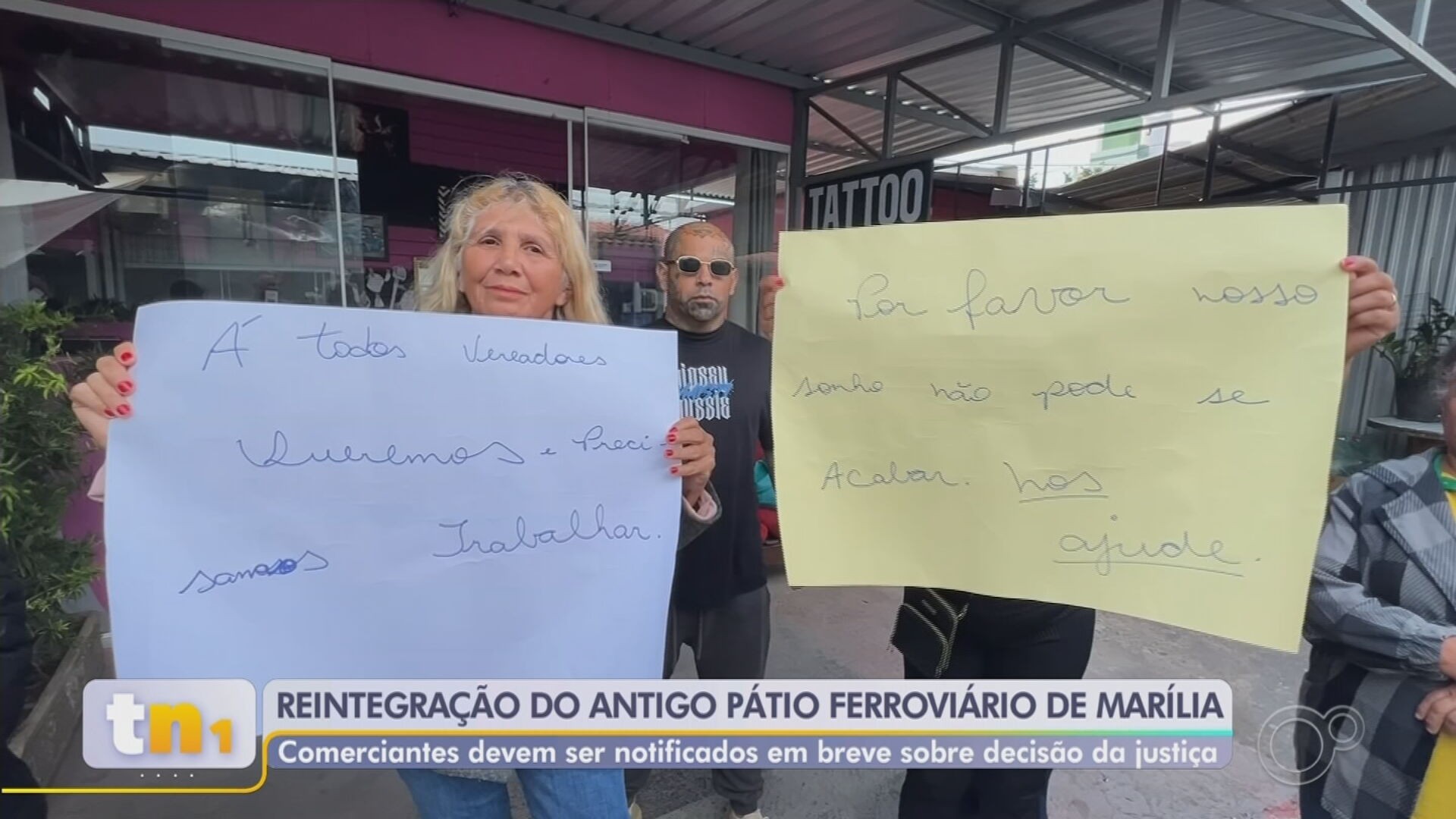 Justiça determina reintegração de posse da área de linha férrea ocupada por comerciantes em Marília