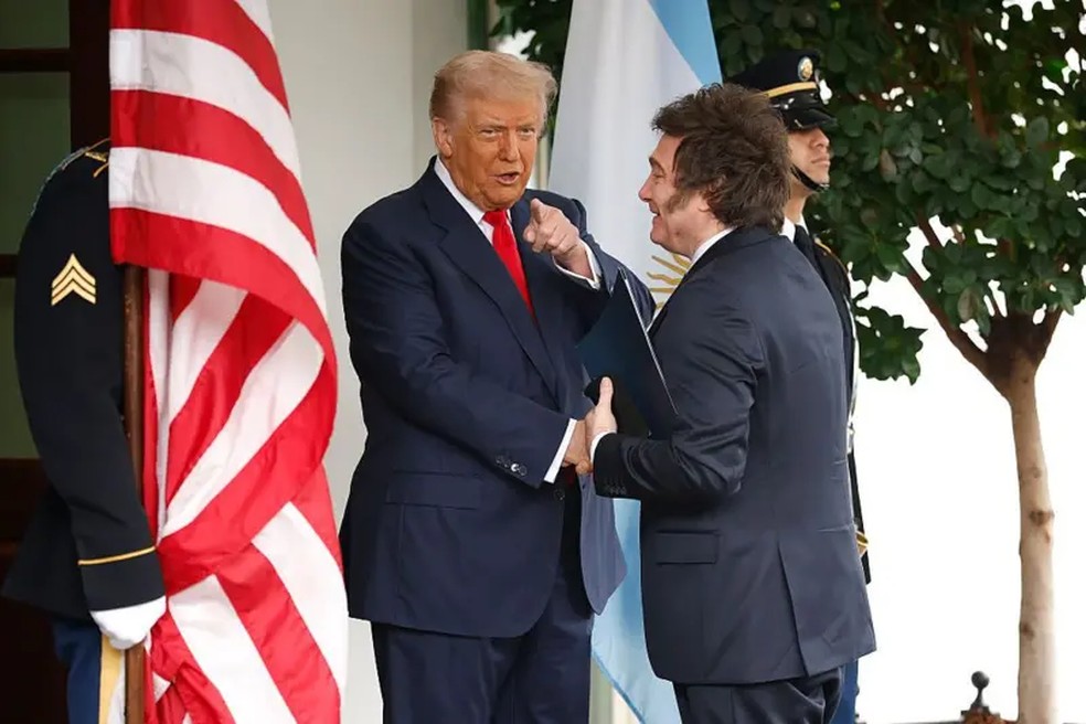 Estados Unidos e Argentina mantêm relações próximas desde o início do mandato de Donald Trump — Foto: Getty Images