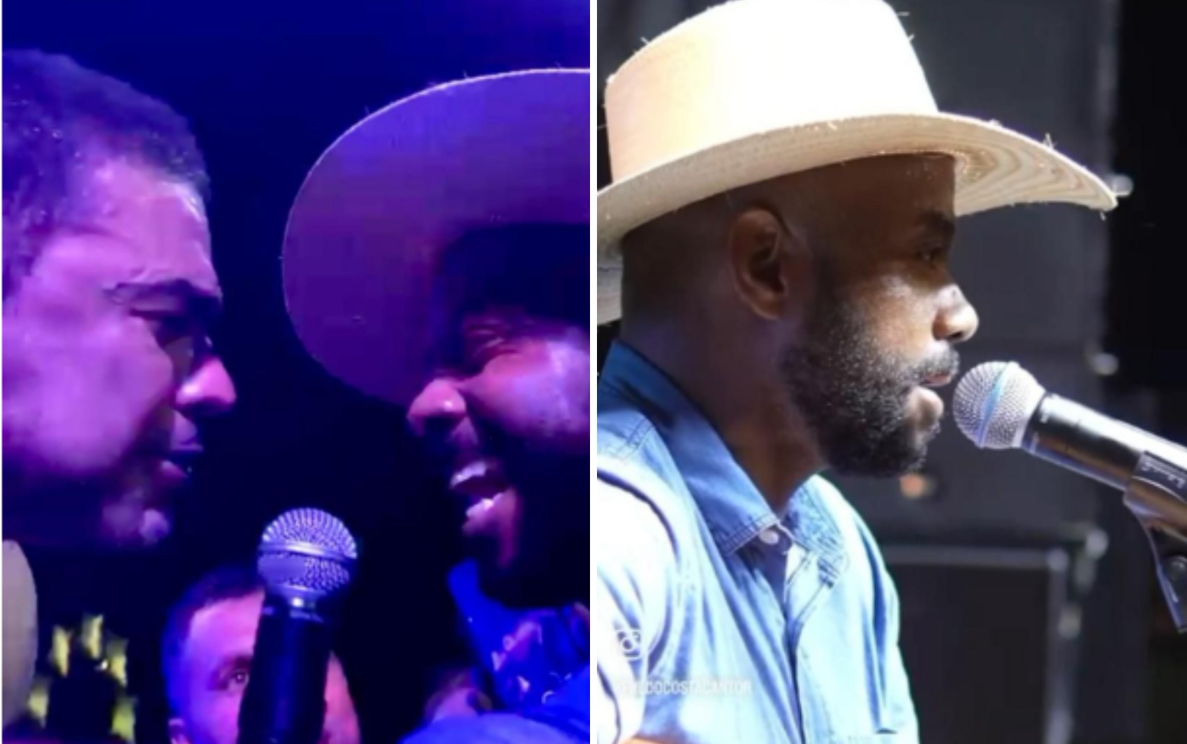 Mestre de obras que viralizou após cantar com Leonardo abre show de Zezé Di Camargo; vídeo 