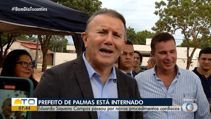 Prefeito de Palmas segue internado após passar por cateterismo