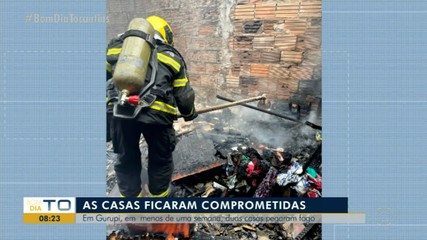 Em menos de uma semana duas casas pegam fogo em Gurupi