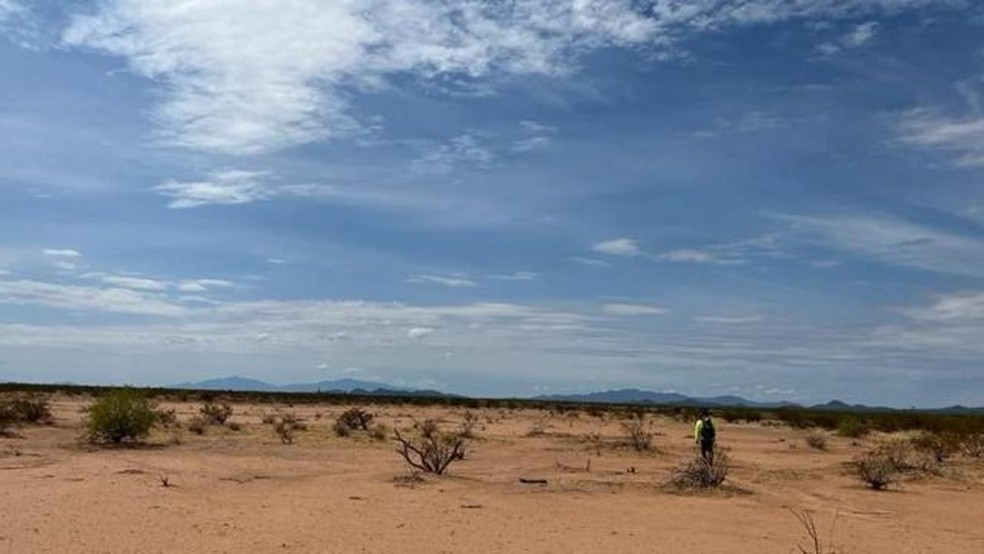 Desde 1990, cerca de 3.600 migrantes ilegais morreram no deserto de Sonora — Foto: VALENTINA OROPEZA / BBC NEWS MUNDO