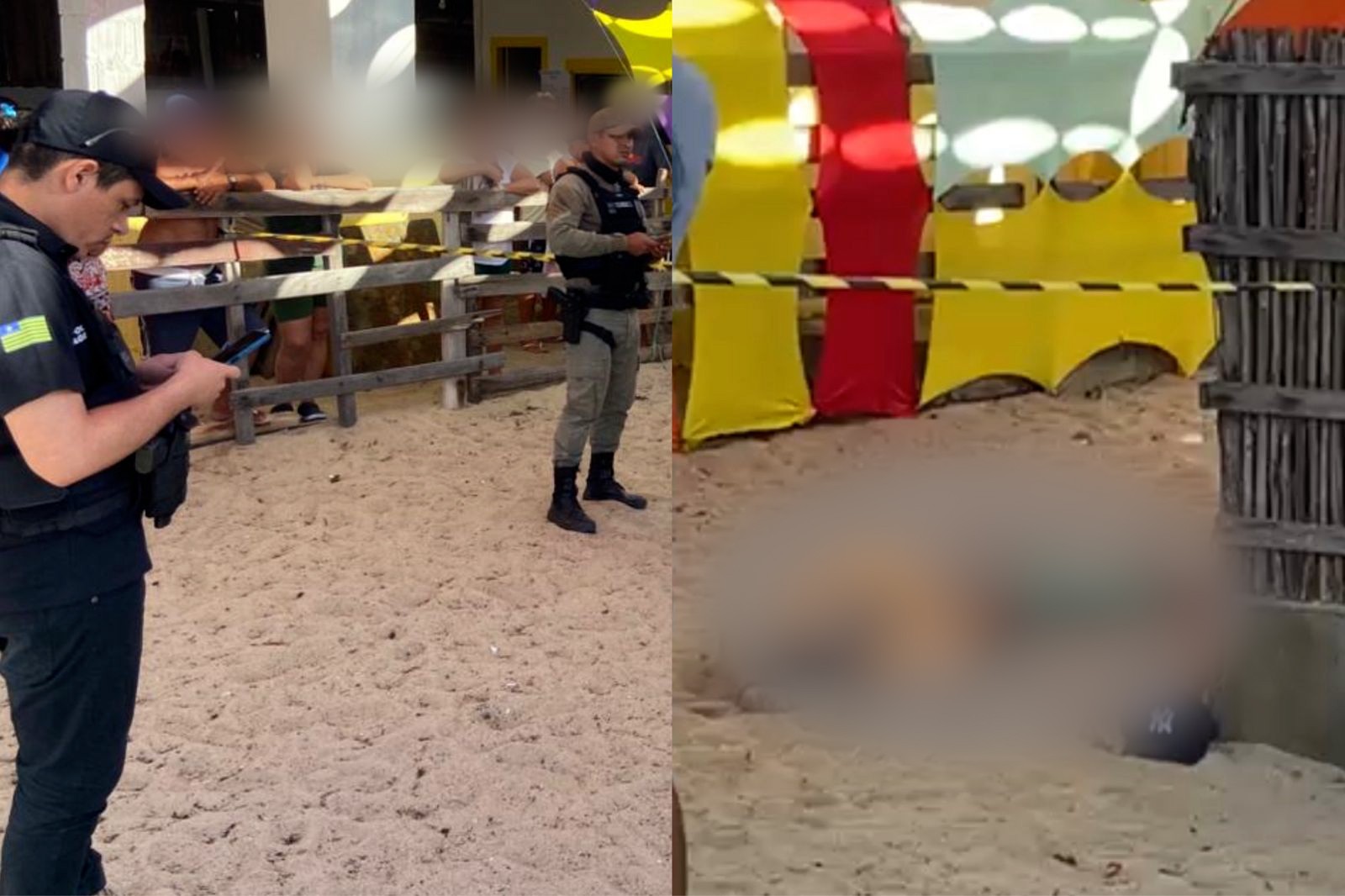 Homem que morreu imobilizado em praia importunou clientes, discutiu com garçons e estava com faca