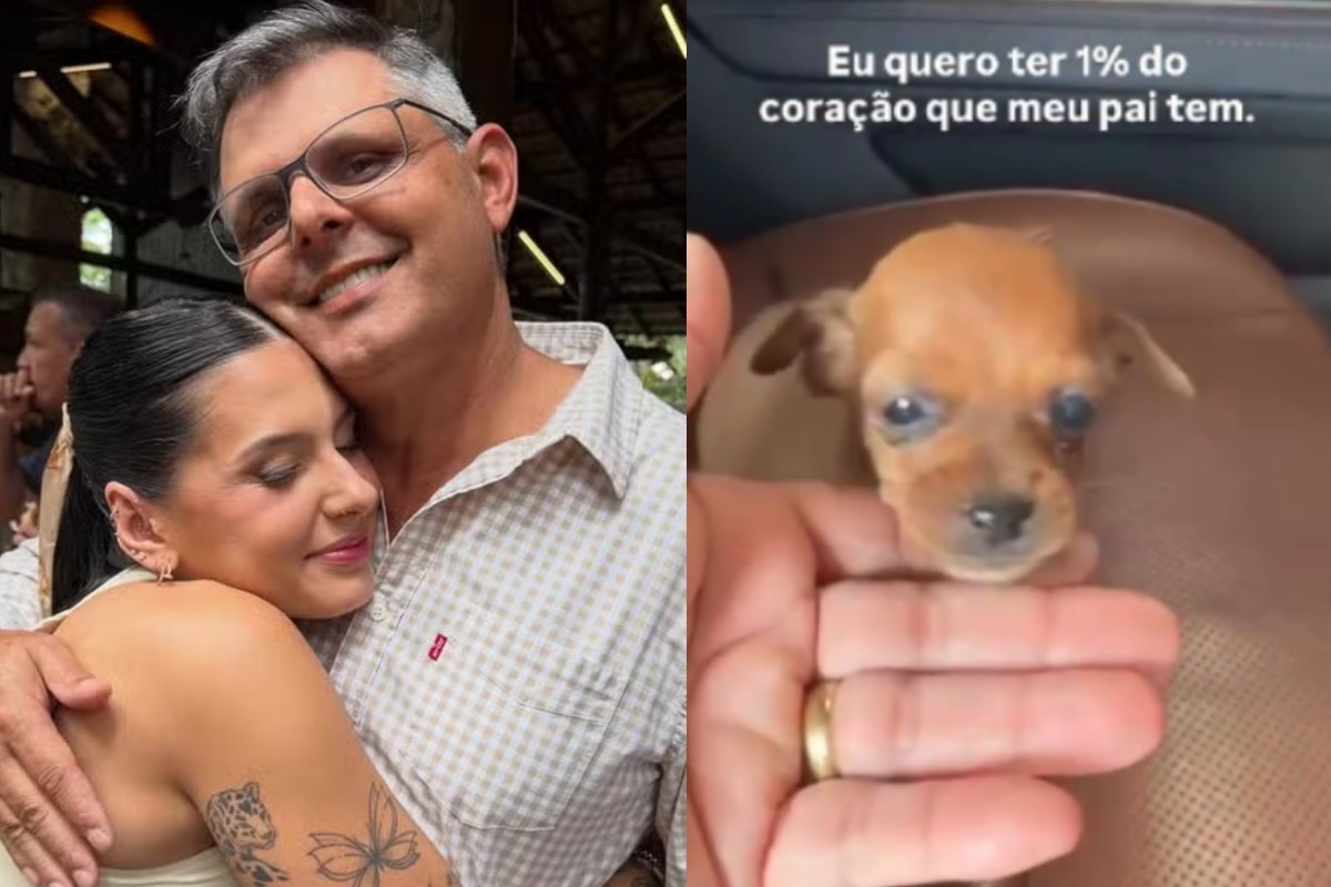 Pai de Ana Castela resgata cachorrinha abandonada em estrada; veja vídeo