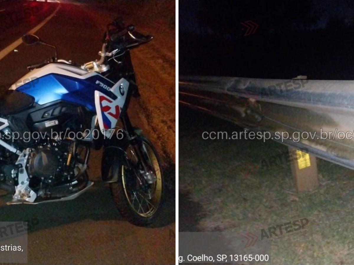Motociclista morre após ser baleado e bater contra barreira metálica de rodovia em Engenheiro Coelho