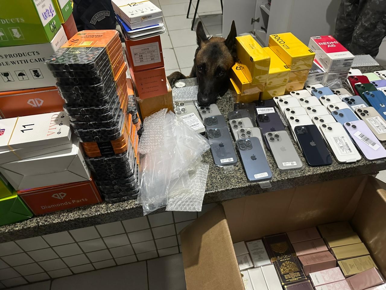 PRF apreende celulares, perfume importado e moto adulterada na BR-101