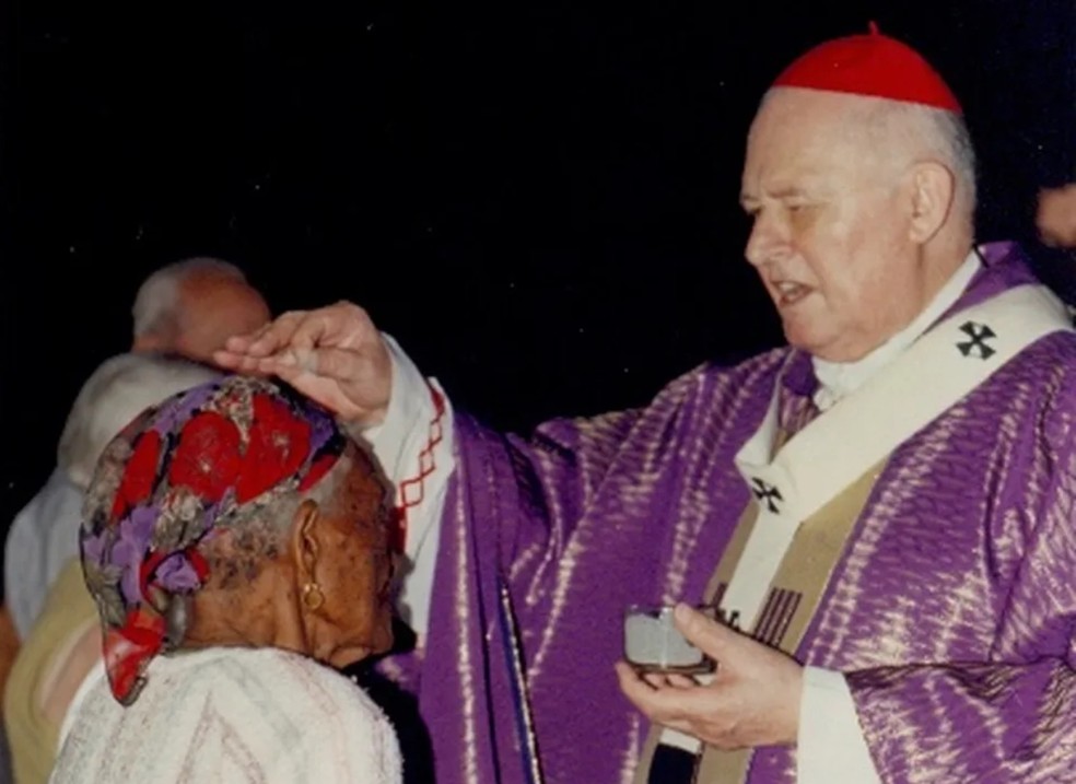 Dom Aloísio Lorscheider teve quase 60 anos de sacerdócio e participou de dois conclaves — Foto: Santuário Nacional/Divulgação
