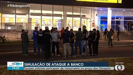 Simulação de ataque a banco mobiliza forças policiais em Palmas