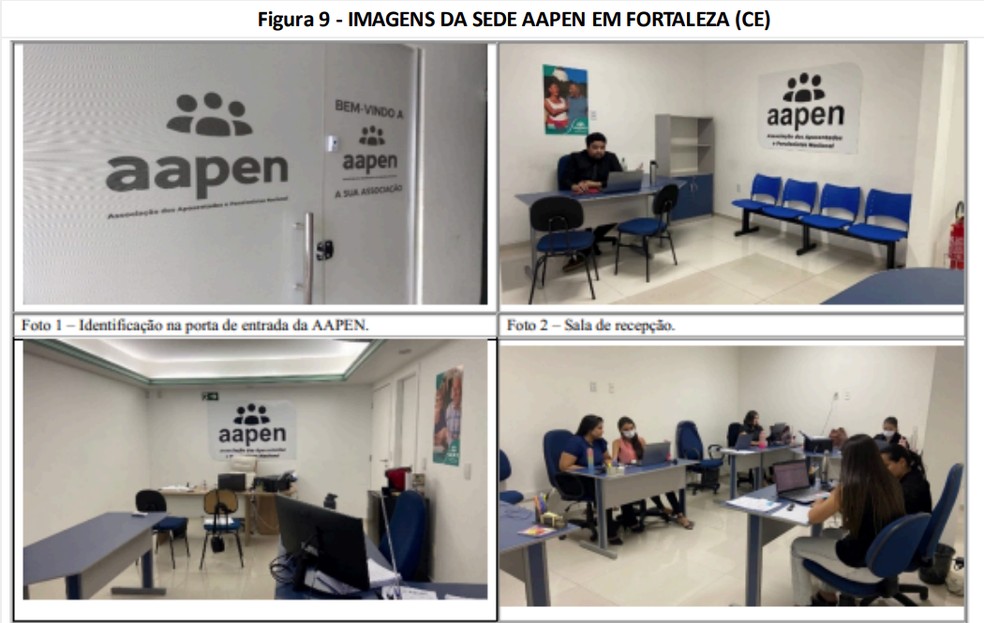 Fotos da AAPEN antes do fechamento — Foto: Reprodução