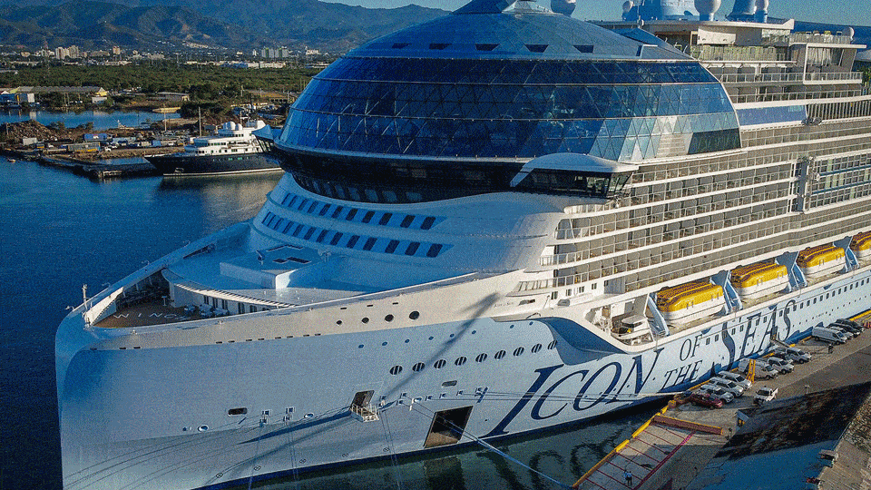 Icon of The Seas: navio 5 vezes maior que o Titanic chega nesta quarta a Miami para sua estreia; veja detalhes