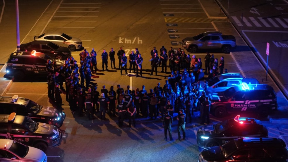 A Polícia Civil do Estado do Ceará (PCCE) realizou nesta terça-feira (25) a Operação Quebra-Mar, contra integrantes de uma facção de origem carioca. — Foto: Divulgação/PCCE