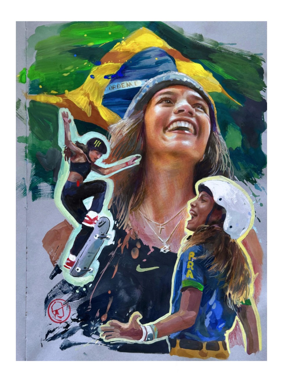 Rayssa Leal, a Fadinha, foi uma das homenageadas — Foto: Fernando Travis