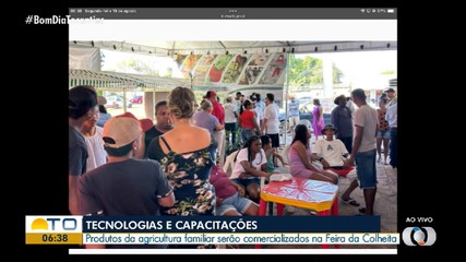 Produtos da agricultura familiar serão comercializados na Feira da Colheita