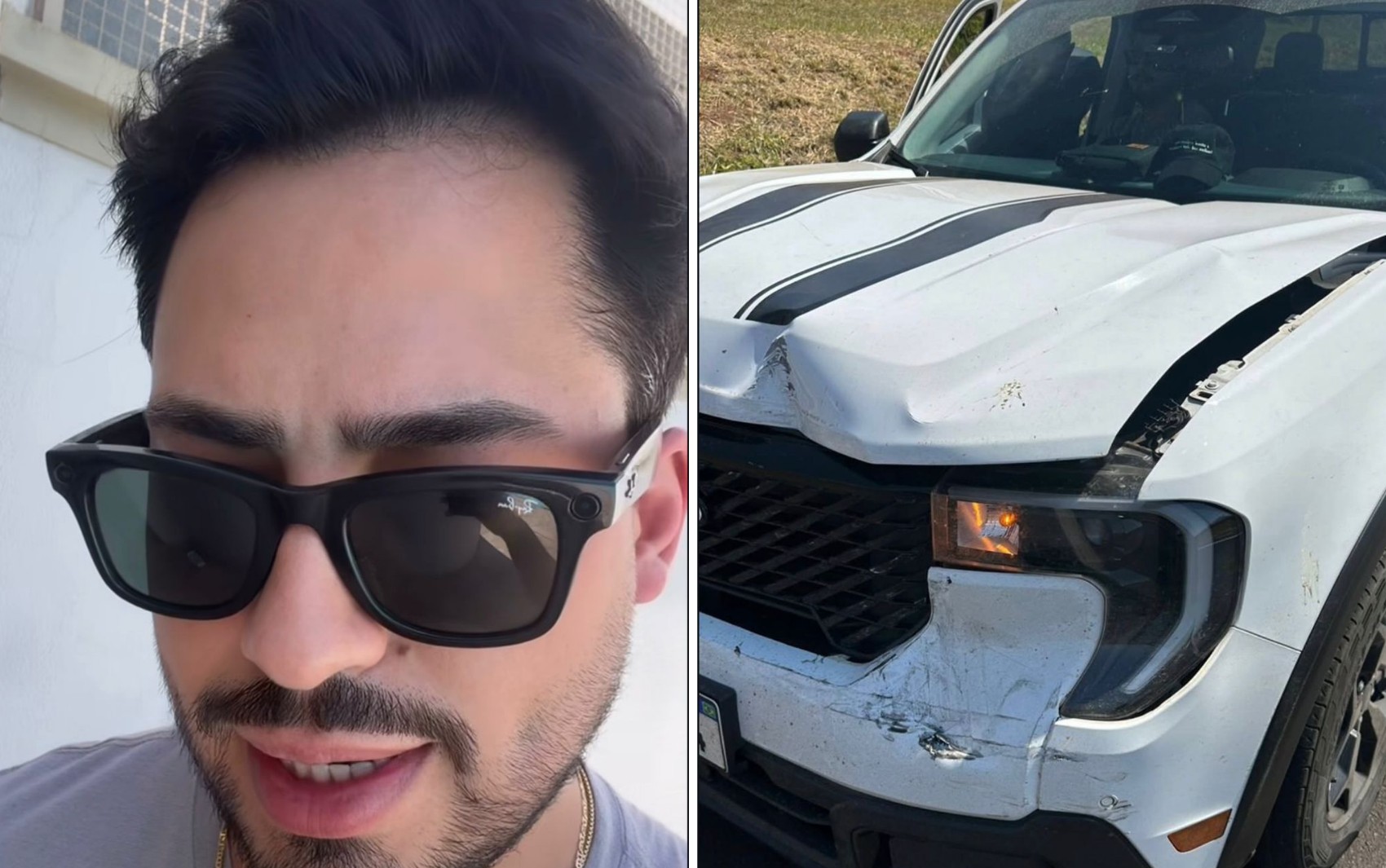 Matheus Vargas sofre acidente de trânsito ao deixar Barretos, SP, e tranquiliza fãs: 'Só danos materiais'