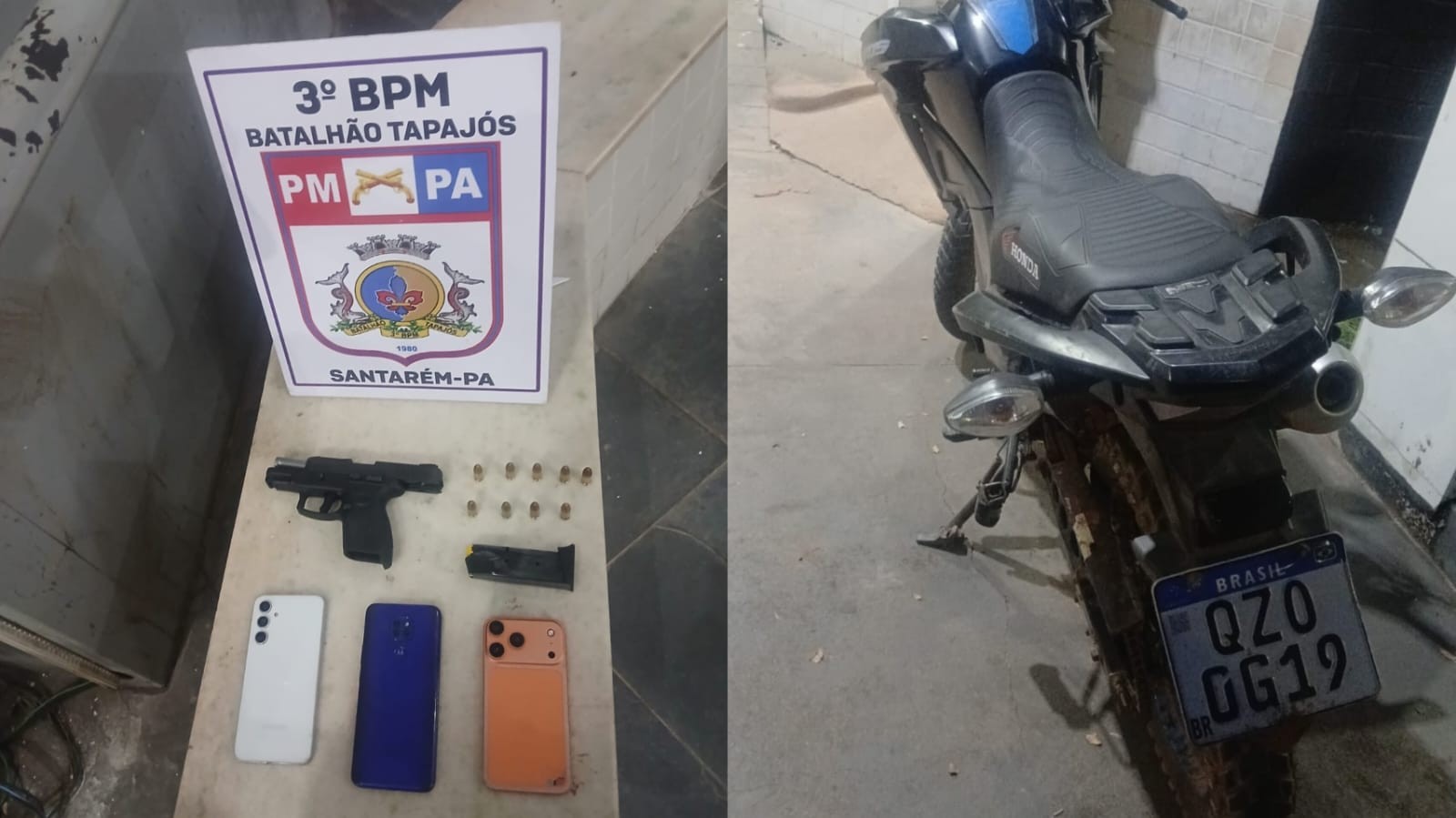 Perseguição no Bela Vista do Juá termina com dois presos por porte ilegal de arma em Santarém