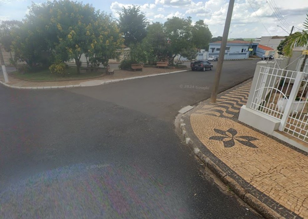 Ruas Manoel Ferreira Gaio com a Nicolau Antônio Lobo, no Jardim Belém, em Descalvado — Foto: Google Street View