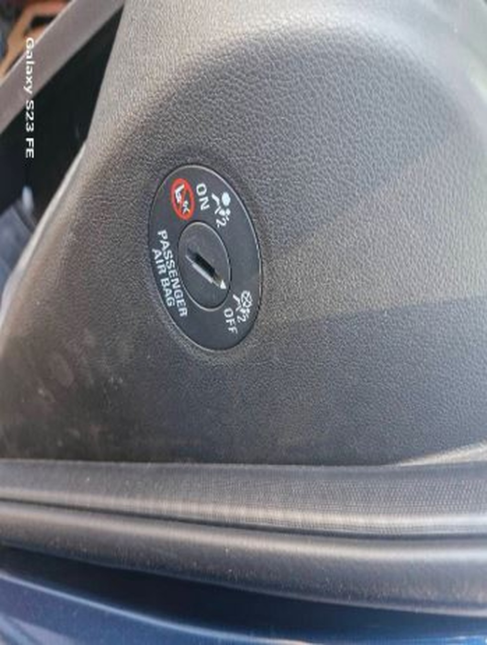 Chave de acionamento do airbag de Maria Cláudia foi desativado — Foto: Polícia Militar/Divulgação