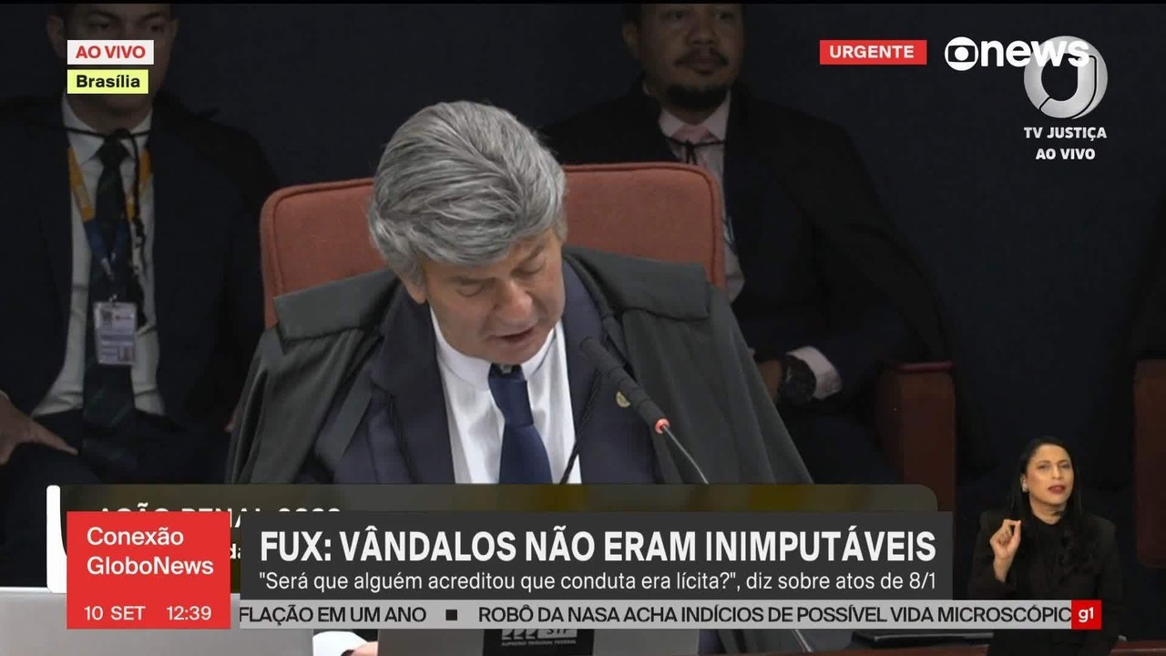 Trama golpista: Fux diz que ação de terceiros não levam a condenação de crime por dano ao patrimônio