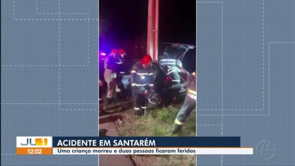 Acidente de trânsito, em Santarém, deixa uma criança morta