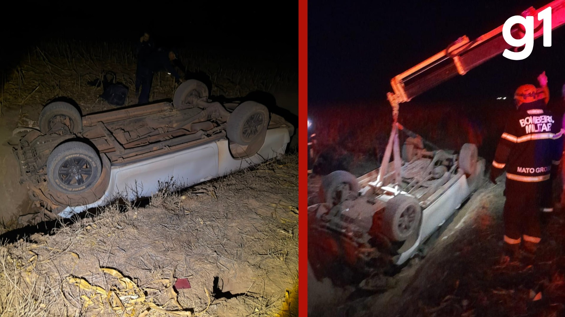 Trabalhador morre após caminhonete capotar em estrada rural de MT