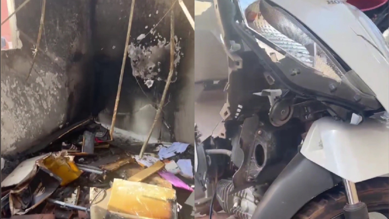 Mulher denuncia ex após casa ser incendiada e moto destruída no PI; suspeito foi liberado