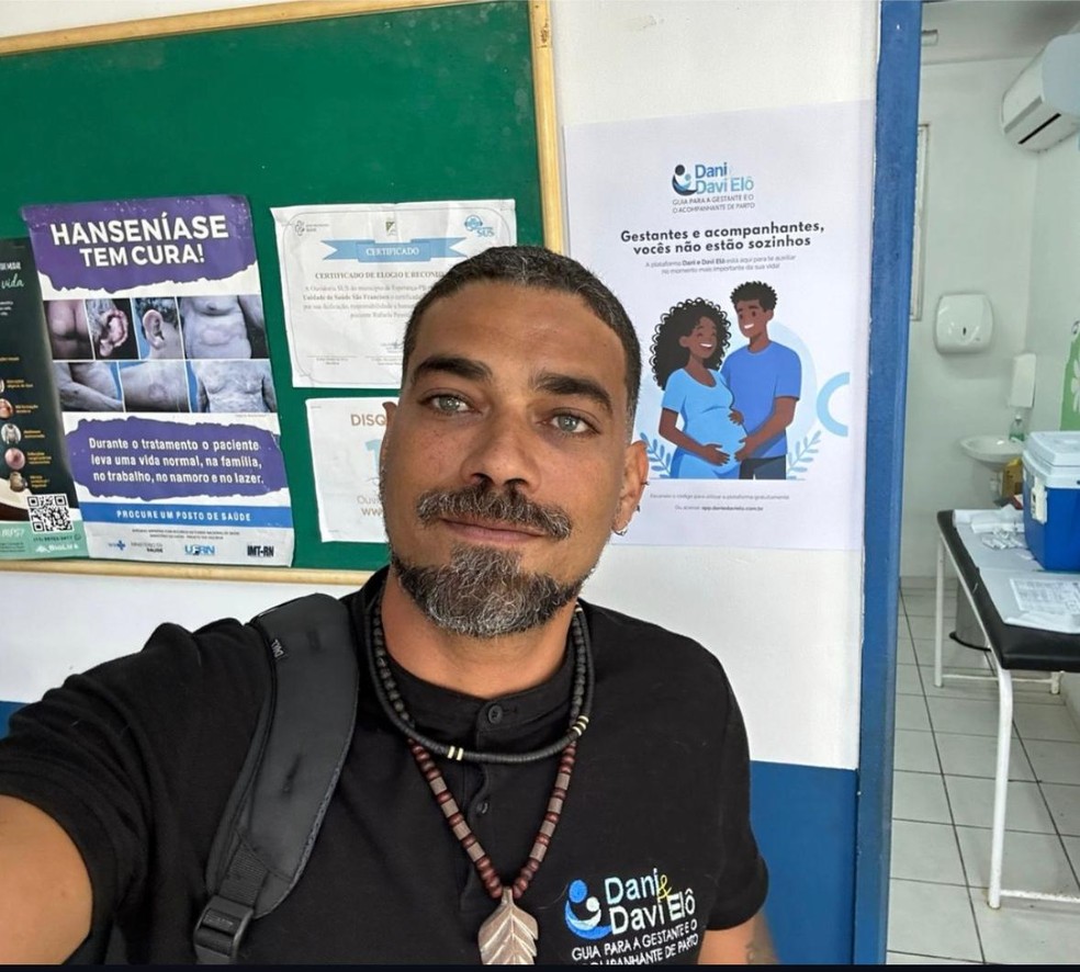 Jorge El�, vi�vo de Maria Danielle, que morreu ap�s perder beb� e �tero no ISEA, transformou dor em causa de vida � Foto: Divulga��o/Instagram/@daniedavielo