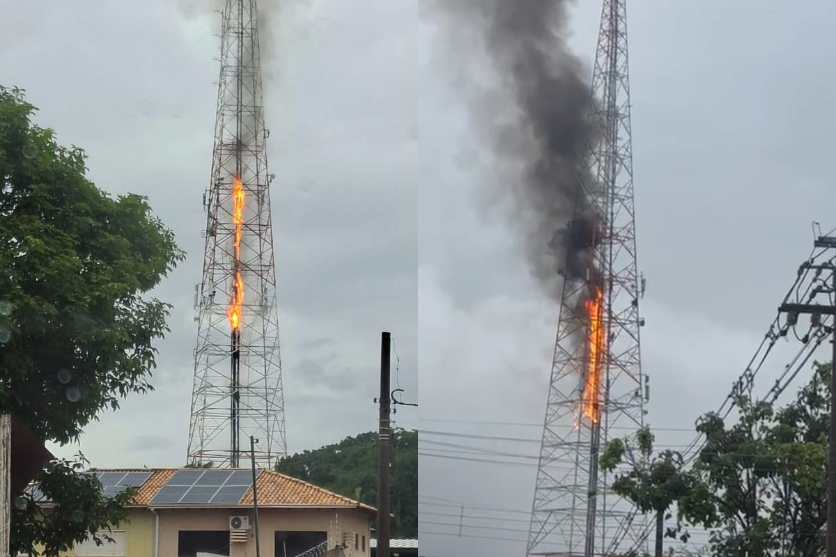 URGENTE: Incêndio DESTRÓI Torre de Transmissão em Campo Grande! Veja o que ACONTECEU