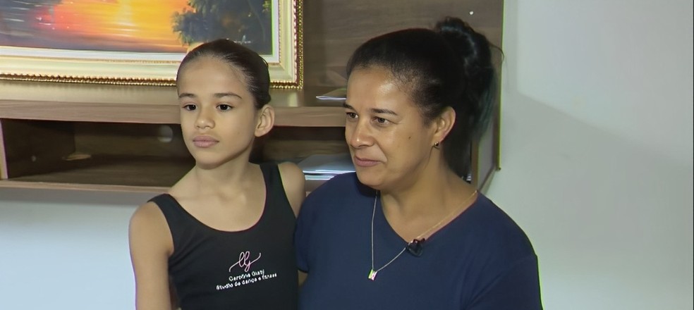 Giovana e a avó Sueli — Foto: Reprodução/TV Integração