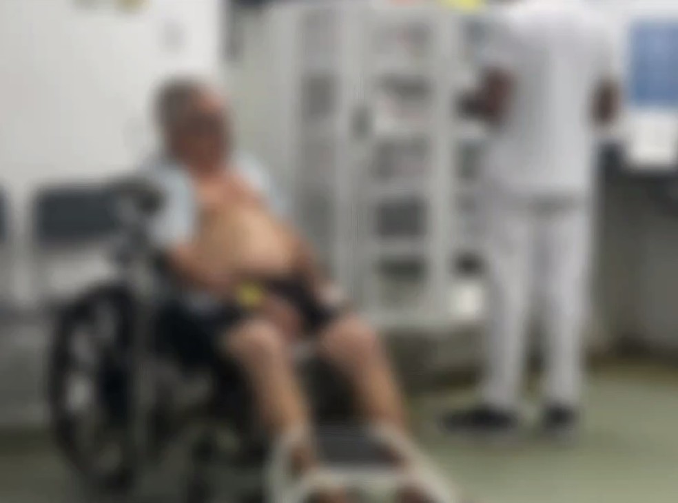 Suspeito passou mal ao ser detido e precisou ser atendido em uma UPA — Foto: Divulgação/Polícia Civil