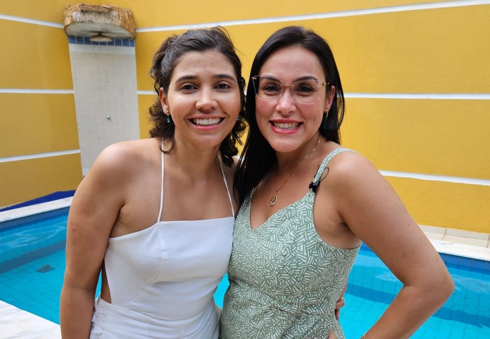 Stephanie (esq.) e Miréia (dir.) em Presidente Prudente (SP) — Foto: Arquivo pessoal/Cedida