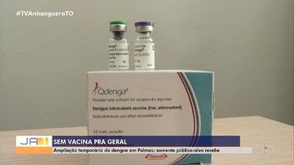 Ampliação temporária da vacinação contra a dengue é encerrada em Palmas