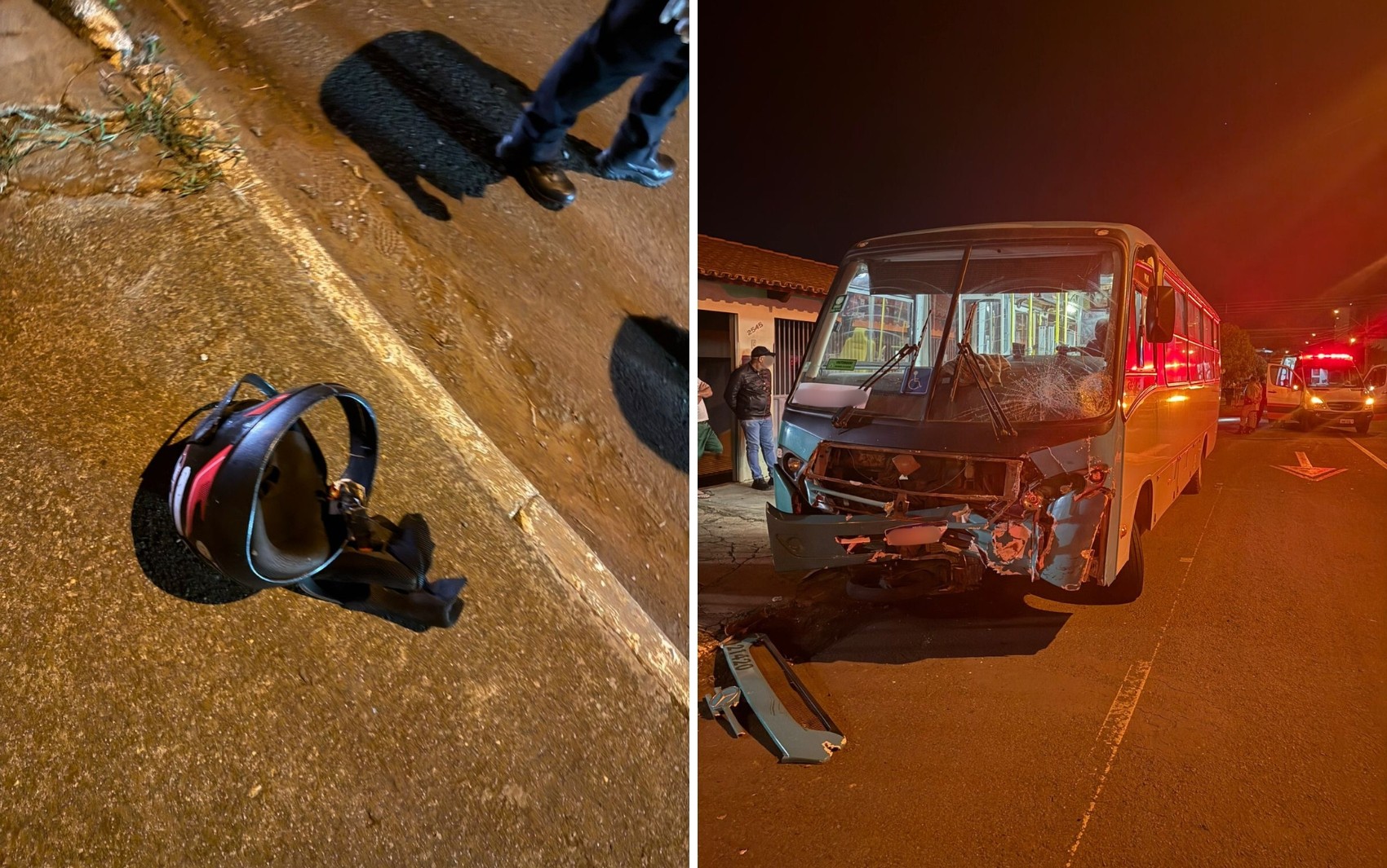 Dois adolescentes morrem em acidente entre moto e micro-ônibus